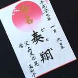 命名書