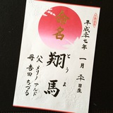 命名書