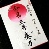 命名書