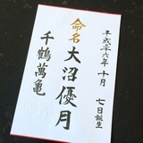 命名書