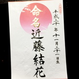 命名書