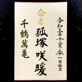 命名書