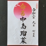 命名書