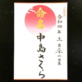 命名書