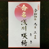 命名書