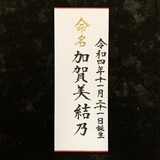 命名書