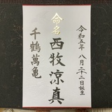 命名書