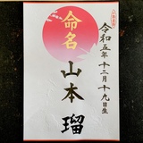 命名書