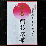 命名書