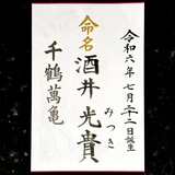 命名書